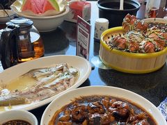 -七的湖·晚芳亭·阳澄湖农家菜·大闸蟹(莲花岛店)