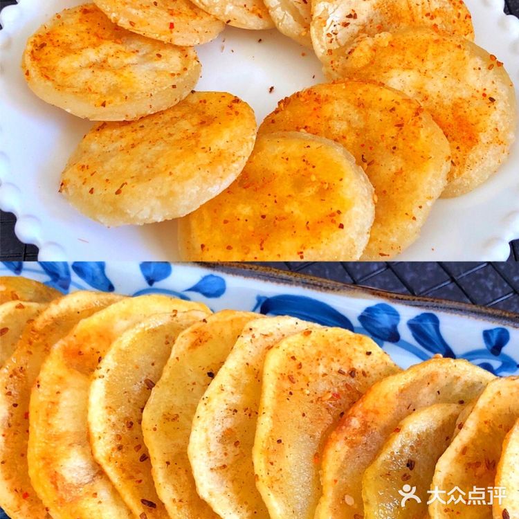 好吃到舔光盘子的孜然土豆年糕㊙️给肉都不换