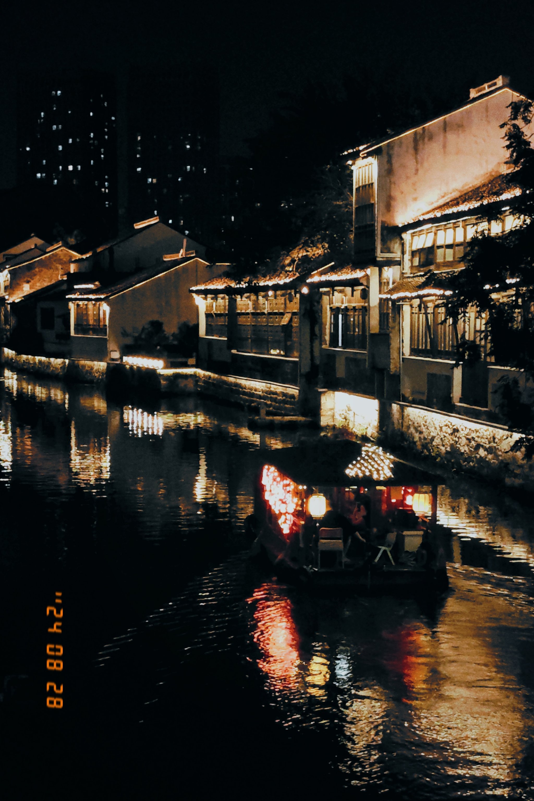 青果巷夜景图片