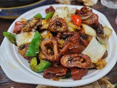 三色椒炒豬大腸-兴记菜馆