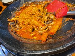 八爪鱼微辣-红辣椒八爪鱼特色韩国料理