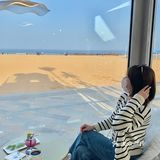青岛·巨巨巨好看的海景沙滩咖啡厅🏖️