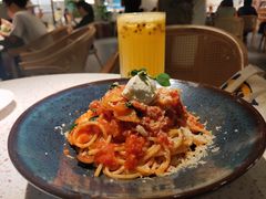 芝士蘑菇鲜虾意大利面-BE BRIGHT KITCHEN(正佳广场店)