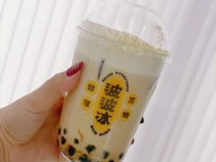 烤黑糖波波奶茶-喜茶(北京五棵松华熙店)