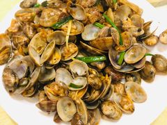 豉椒炒花甲-金宴海鲜酒店