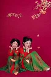 -后宫·古装汉服京剧儿童亲子全家福摄影