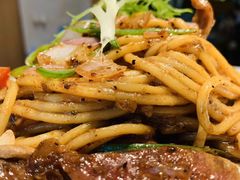 黑椒腊肠意面-曼玉餐厅(中原万达店)