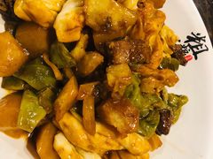 排骨豆角土豆焖卷子-粗粮人家·东北菜(洋桥店)