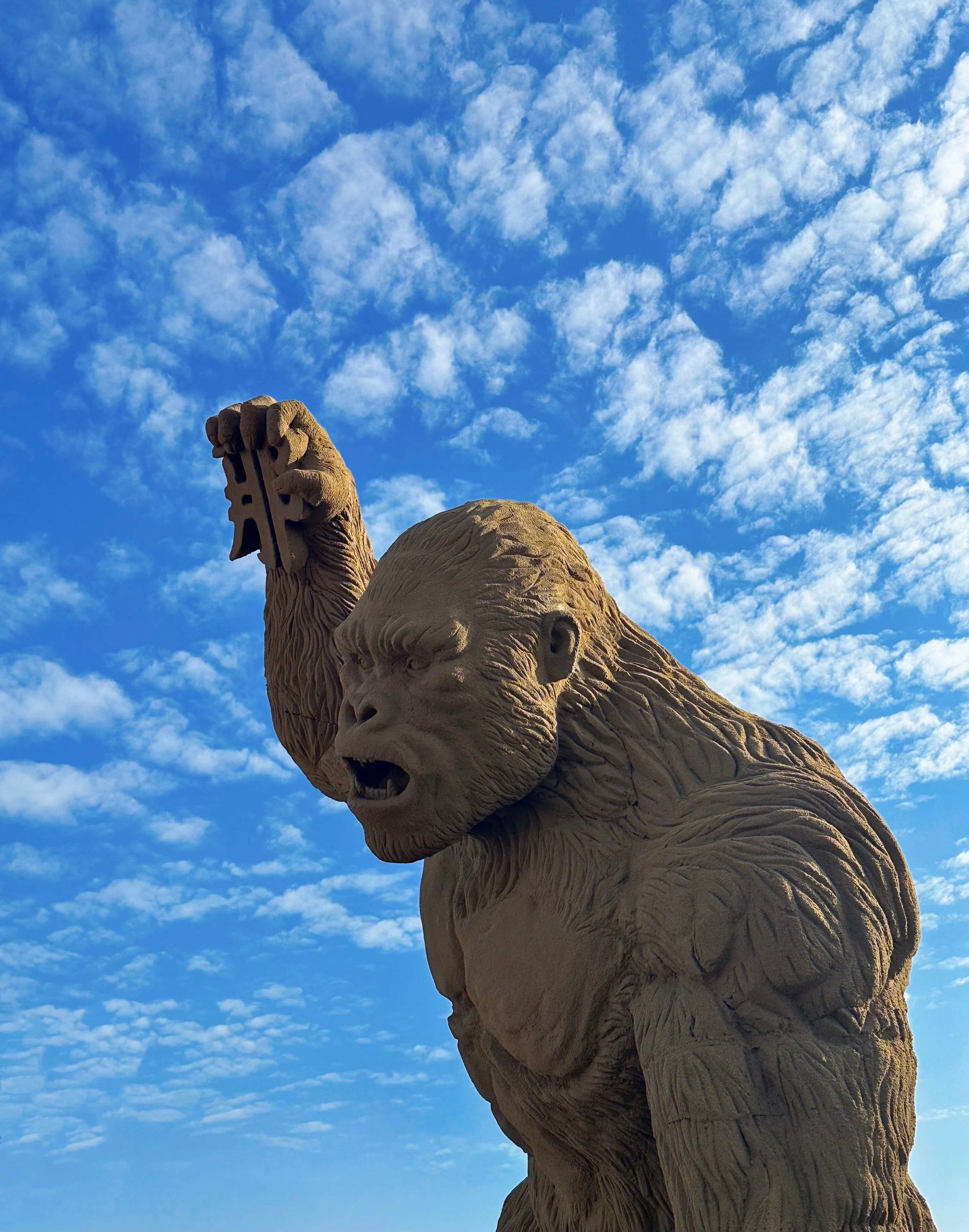 狮子巨雕真的好壮观