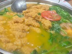 豆汤酥肉丝瓜汤-将军府·鸡毛店(武侯祠店)