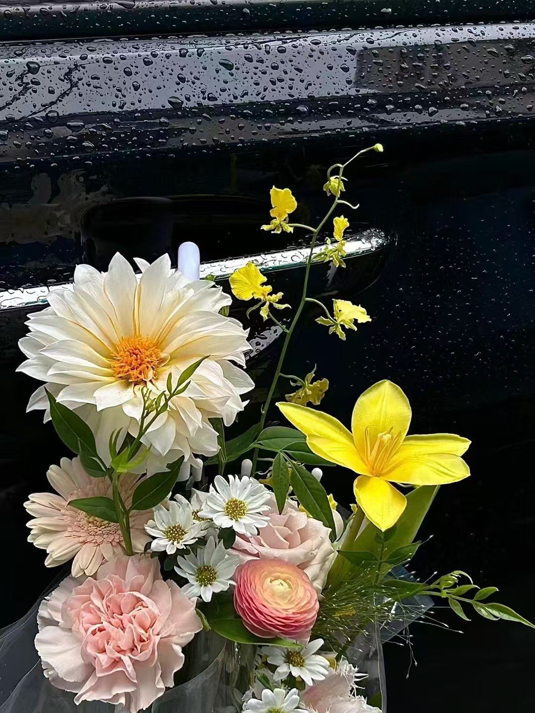 雨伞鲜花