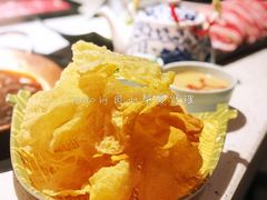 油炸豆腐皮-京韵胡同·酱香羊蝎子火锅涮肉(长寿路店)