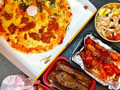 鸡肉牛肉双拼-机器人火炉披萨