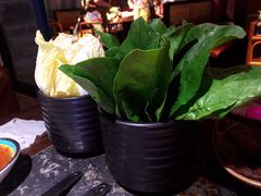 菠菜-老牌坊云南鱼豆花火锅(哈西万达店)