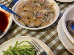特色油面筋炒素-君来梁溪饭店-餐厅