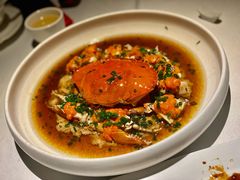 葱油蒸红膏蟹-玫瑰厅上海菜(兴国路店)