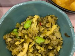 雪菜毛豆肉丝-老娘舅(天阳D32店)