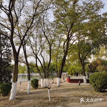 挖沙子,公园不小,能溜的地方挺多的,博物馆也在里面