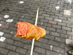 面拖火腿肠-阿婆油墩子(五里桥路188弄小区店)