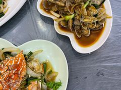 姜葱炒海贝-覃记海鲜美食餐厅