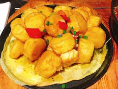 铁板日本豆腐（咸鲜口）-三个大叔烤羊肉串·炭炉砂锅菜(西三旗店)