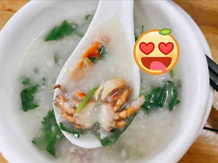 喜记一品蟛蜞粥-"听说是老字号但是一条街上有两家喜记差.