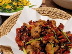 干煸辣子鸡-渔家灯火(明湖店)