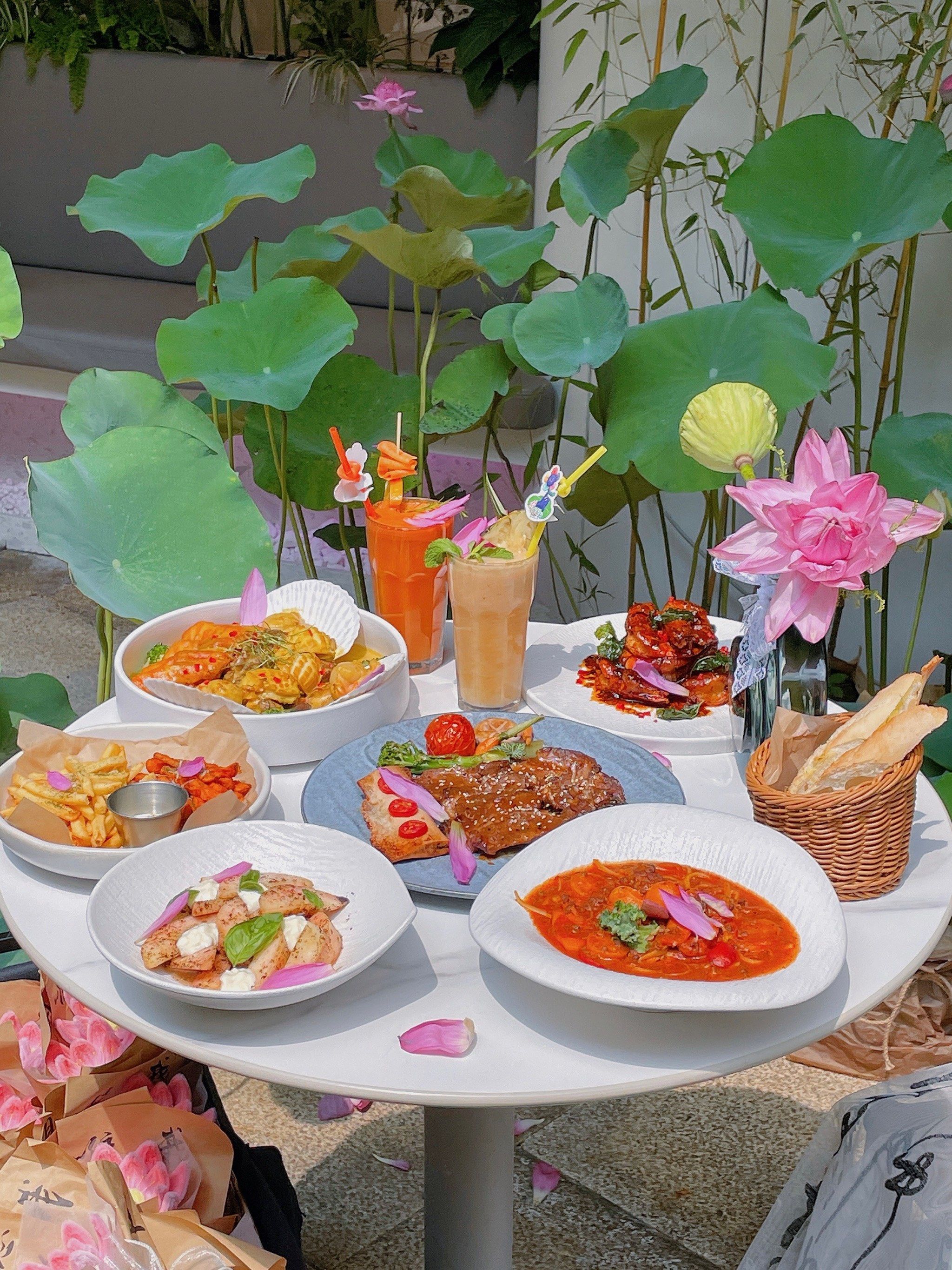 广州02|02新中式荷花主题西餐厅真的好好看03