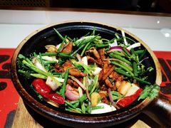 啫啫肥肠-恭喜上堓砂锅焗·海鲜大排档(闵行龙湖店)