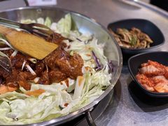 铁盘烤辣鸡（中）-山·烤辣鸡韩国料理(西溪路店)