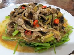 空心菜炒鳝鱼-车头老二大排档