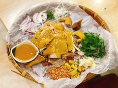 簸箕鸡-顺德公平靓正特色牛花粥(花都店)