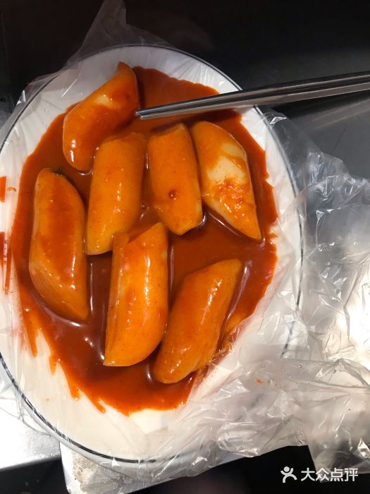 广藏市场美食街-辣年糕图片-首尔美食-大众点评网