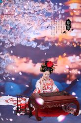 -后宫·古装汉服京剧儿童亲子全家福摄影