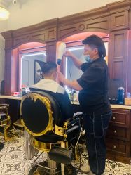 -595barbershop美式油头