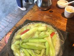 铁板鲜芋梗-农厨好味·温泉鹅·农家菜