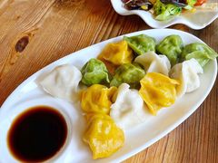 三色蒸水饺-品茶居素食馆(罗湖店)