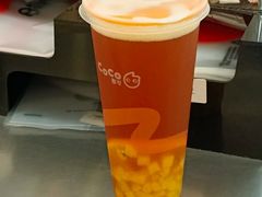 黄桃百香红茶-CoCo都可(骆家庄新店)