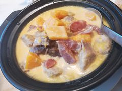 椰汁香芋腊味煲-顺德美的万豪酒店-万豪中餐厅