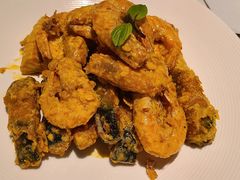 咸蛋黄黑南瓜甜玉米焗虾-港丽餐厅(来福士店)