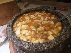 石锅鸡汤豆腐-绿茶餐厅(西单老佛爷店)