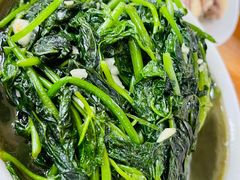 虾酱炒地瓜叶-邮电新村嘉积鸭美味园