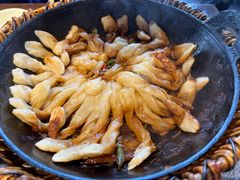 排骨豆角卷子-华盛园卷子王农家菜水库鱼