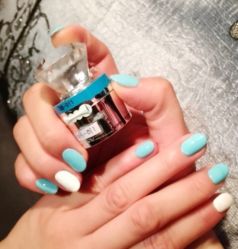 tiffany蓝色。大爱~-爱手爱脚指甲造型