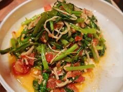 酸笋炒空心菜-浩海火燒雲傣家菜(芮欧百货店)