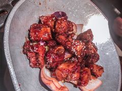 蒜香蜜汁排骨-绿茶餐厅(华贸购物中心店)