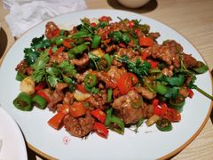 小炒黄牛肉-小船渔村•大连菜•大连焖鱼(黄河路店)