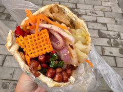 鸡蛋花干夹菜-三兄弟高炉烧饼