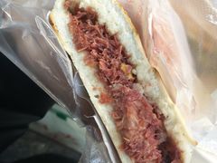 腊牛肉夹馍-清真马乐贝腊牛肉蛋黄菜夹馍(马蓉洒金桥店)