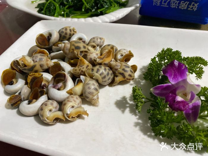 南澳海鲜楼白灼黄螺图片